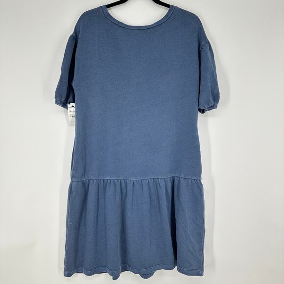 Caslon Short Sleeve Drop Waist Blue Short Sleeve Pockets Womens Dress Small - Picture 4 of 9